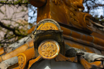 The ancient architectural tradition of decorating tile roofs in China