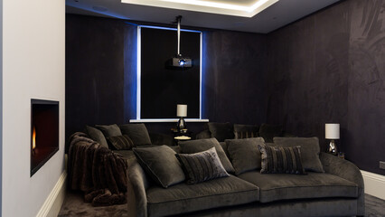 Modern home interior background