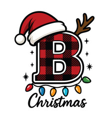 “Buffalo Plaid B Christmas Letter”
