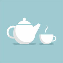 teapot and cup