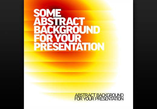 Abstract Background with Hot Orange and Yellow Gradient for Presentation