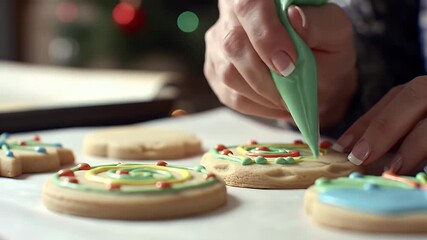 Decorating Cookies.