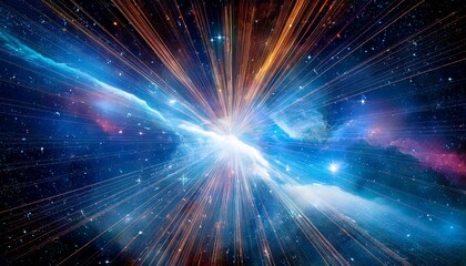 Fototapeta premium Abstract Background Is A Space With Stars Nebula Vector