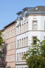 Obraz premium Alte Wohngebäude, Mehrfamilienhaus, Harburg, Hamburg, Deutschland