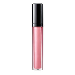 Pink Lip Gloss with Black Cap Isolated on Transparent Background for Makeup and Beauty Product Presentation