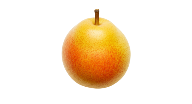 Fresh pear fruit isolated on black background healthy eating concept