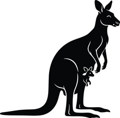 The Kangaroo and Joey Silhouette and the Marvel of Marsupial ParentingThe Kangaroo and Joey Silhouette and the Marvel of Marsupial Parenting