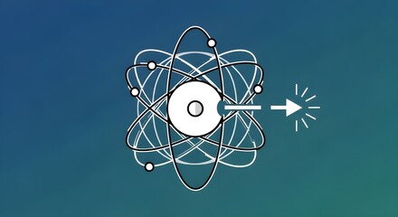 conceptual atomic energy release physics illustration