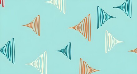 abstract graphic funnel wave pattern