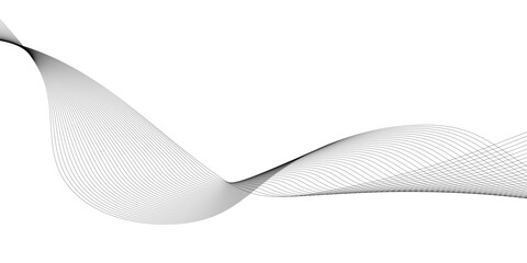 Abstract wave blend lines on transparent background. Design for banner, wallpaper, background and many more.	