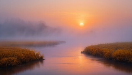 Obraz premium Beautiful Scenery of evening time