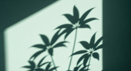 Botanical Shadow Overlay: Nature-Inspired Design Element for Modern Aesthetics
