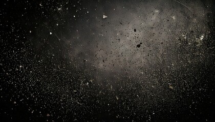 Exploded Dust Particle Texture on Dark Concrete Background