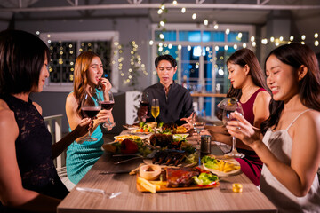 food and Drink, wine red and for a friendly, in a bar or a restaurant 