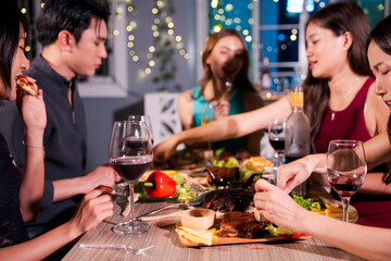 food and Drink, wine red and for a friendly, in a bar or a restaurant 