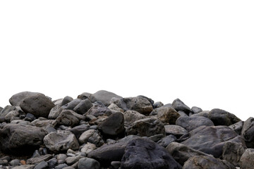 A pile of smooth rounded stones fills