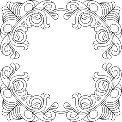 Ornate Flourish Design Frame