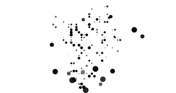 Dynamic Particle Map of Burundi Forming with Falling Circles