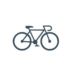 Fototapeta premium Stylish Minimal Bicycle Silhouette, Sporty Transportation Icon, Modern Mobility Graphic