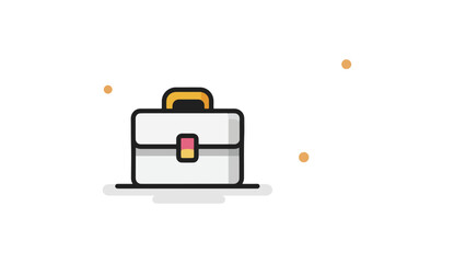 Briefcase icon illustration design business concept