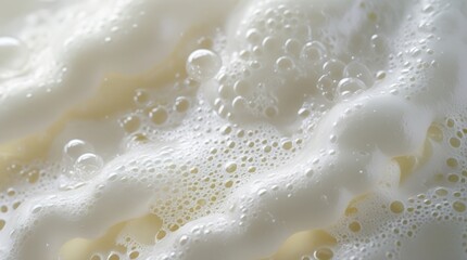 Soap foam or shampoo bubbles texture isolated with clipping path on background. Fresh, clean bubble surface close-up