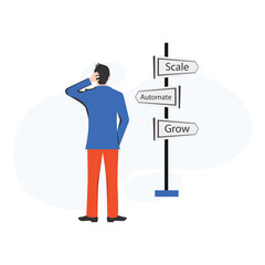 Career Path Vector Illustration Which can easily edit or modifyCareer Path Vector Illustration Which can easily edit or modify