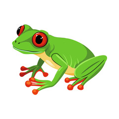 Obraz premium Tree Frog Flat Icon