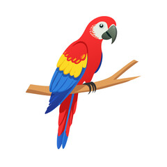 Obraz premium Parrot Flat Icon