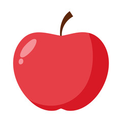 red apple vector illustration
