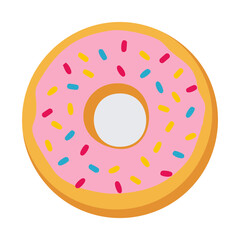 donut isolated on white background