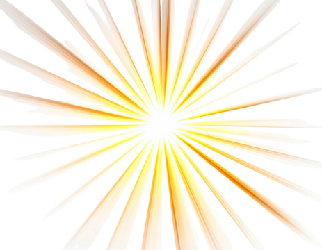 Abstract depiction of a radiating starburst, with bright light bursts emanating from the center