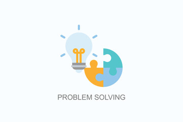 Problem Solving Icon Or Logo Isolated Vector Illustration