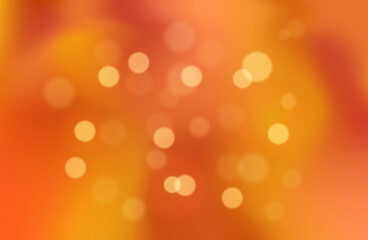 Autumn abstract gradient background with warm orange and red color wave bokeh. Soft light banner template. Shine and blur effect on autumn theme. Earth tone colorful fluid mesh wallpaper.