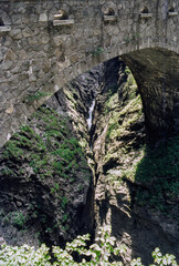 Via Mala, historic road in a canyon of Canton Grigioni (Graubunden), Switzerland