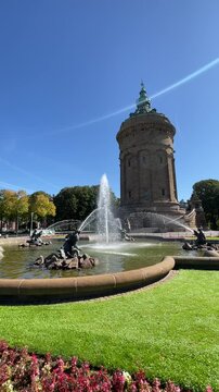 Wasserturm, Altstadt, Mannheim, Baden Wuerttemberg, Deutschland 