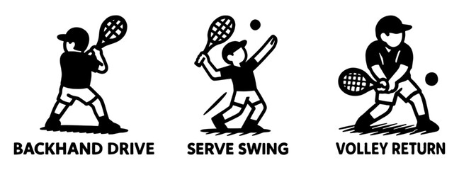 テニスアクション 男性版、Tennis Action – Men’s Version