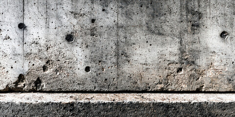 Fototapeta premium Heavily Pitted and Weathered Grunge Concrete Wall Texture Background