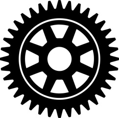 Obraz premium wheel silhouette vector illustration