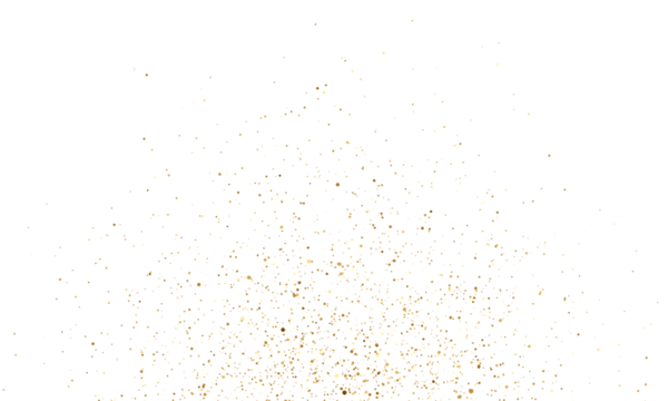 Gold glitter with golden sparkle confetti dust overlay background