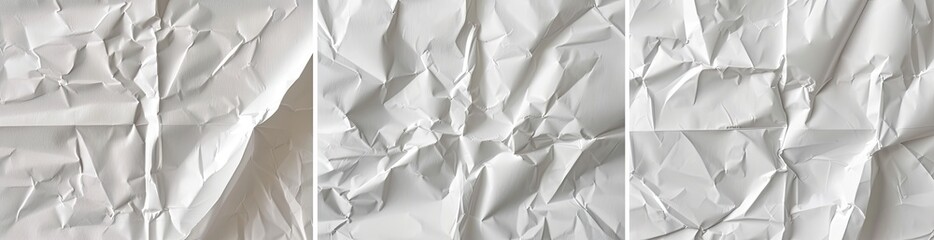 Creased Paper Sheets Collage. For background, design, and art projects