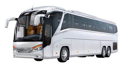 Modern Passenger Bus: A sleek and contemporary passenger bus, embodying comfort and efficiency, stands ready for the next journey.