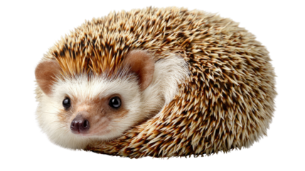 Curious Hedgehog: A captivating portrait of a charming hedgehog, its spiky exterior and endearing eyes conveying a sense of wonder and curiosity.