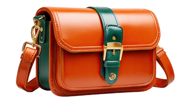 Vintage Leather Handbag: A close-up studio shot highlights the timeless elegance of a vintage leather handbag, showcasing its exquisite craftsmanship and enduring style. 