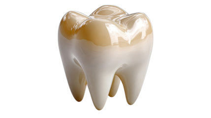 Perfect Tooth: A single, pristine molar, showcasing the intricate details of dental anatomy, perfect for dental health, hygiene, and the science of dentistry.