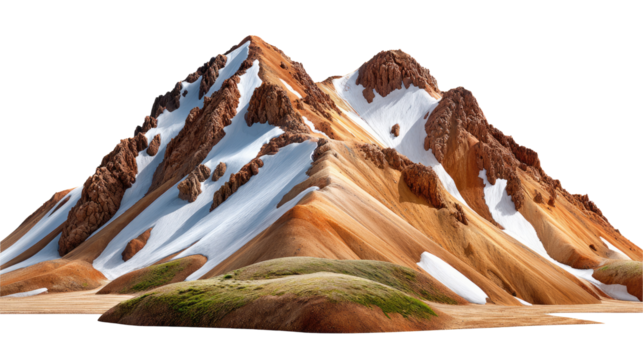 Majestic Mountain Landscape: A breathtaking view of towering mountains, their peaks kissed by pristine snow, standing tall under a vibrant sky.