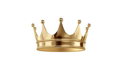 Golden Regal Crown Symbolizing Power and Authority in a Royal Setting