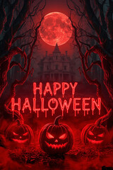 Scary Halloween poster.