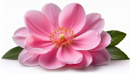 Fototapeta premium Pink Flower Isolated On Transparent Background Extracted Png File
