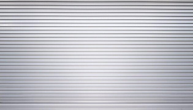 White Metal Roller Shutter Door Background Steel Stripe Horizontal Lines Of Iron Foldable Metal Sheet Texture Empty Front Warehouse Garage Abstract Pattern