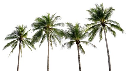 Obraz premium bark. Tropical coconut trees with distinct textures, isolated for a crisp botanical focus. gardening catalogs, home-decor guides, designed for home decor and floral branding, used by clinicians.